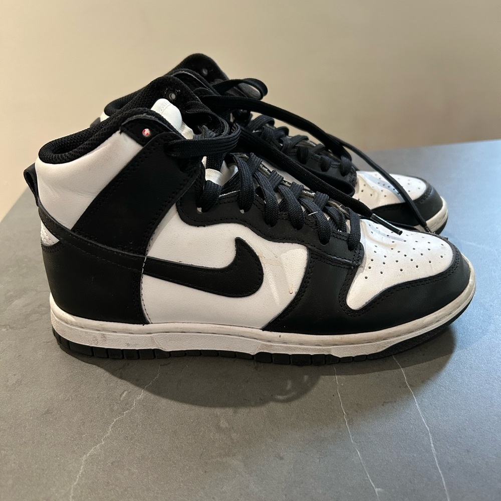 Nike Dunk Black and White High-Top Sneakers